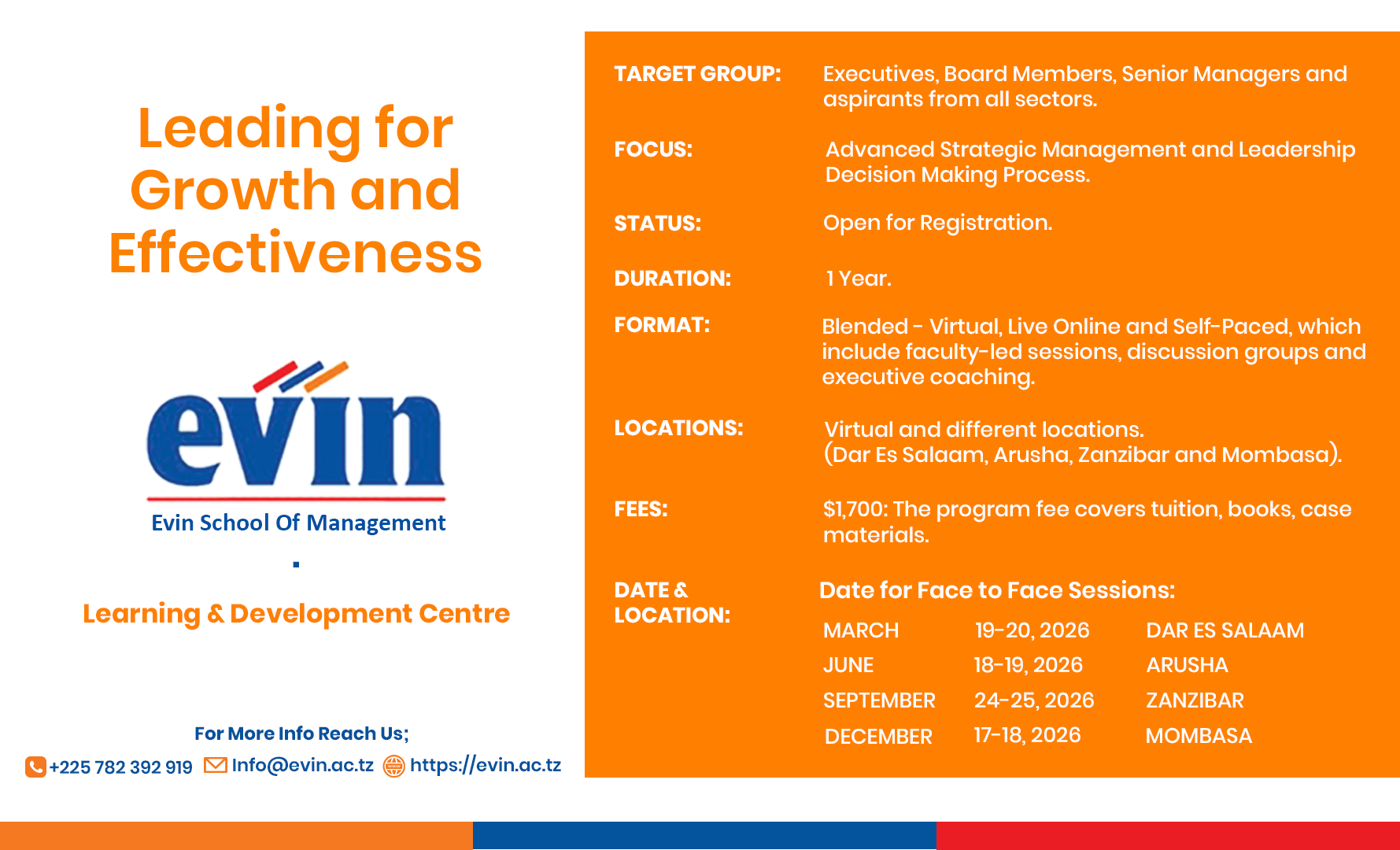 Leading for Growth and Effectiveness